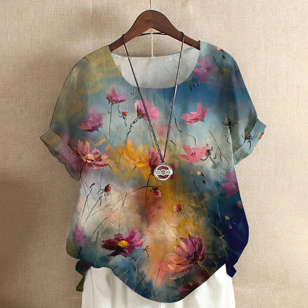 Tops Fashion Pullover Ladies Tees For Summer