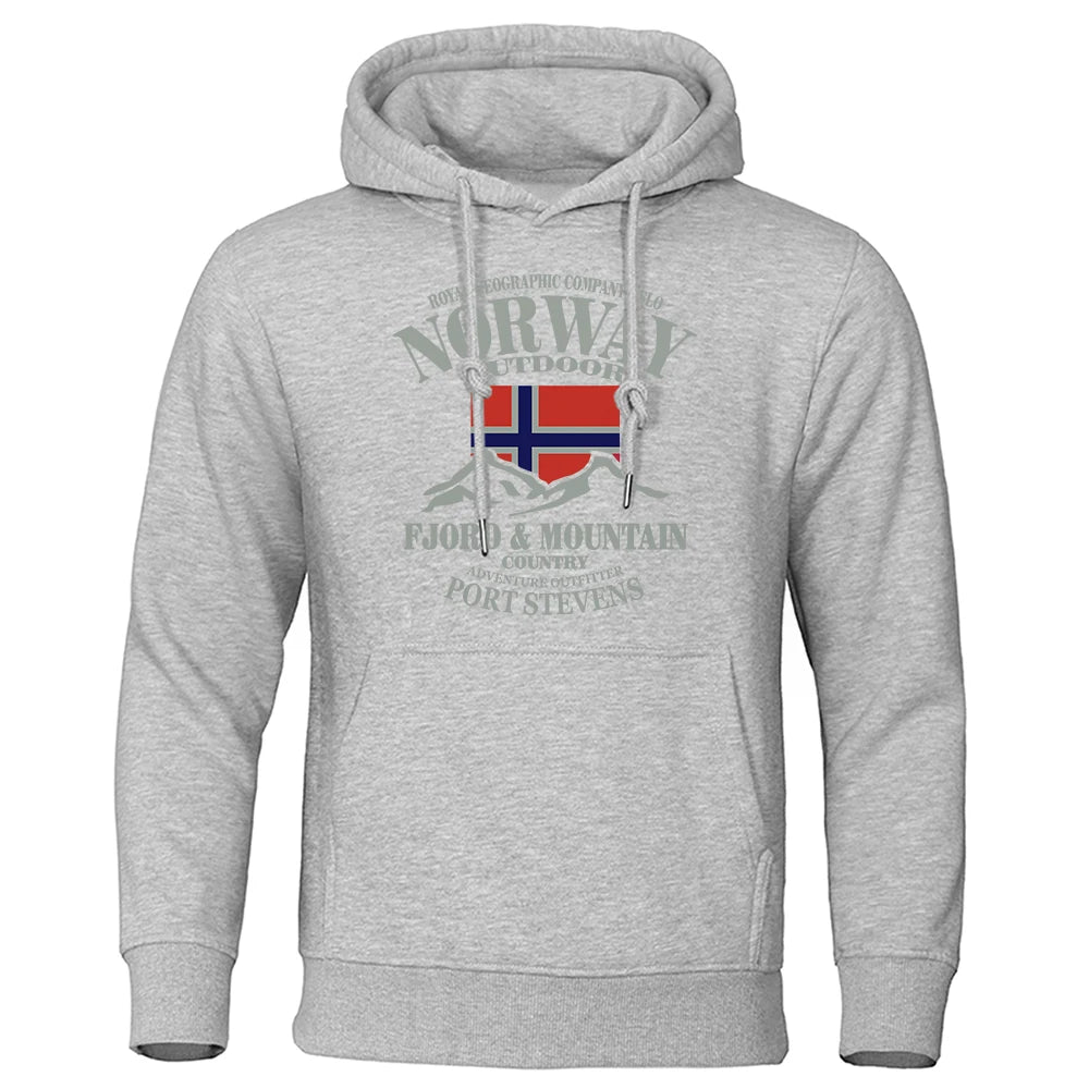 Norway FjordFashion High Quality Hoody Oversize Casual Mountain Hoodies For Men And Women