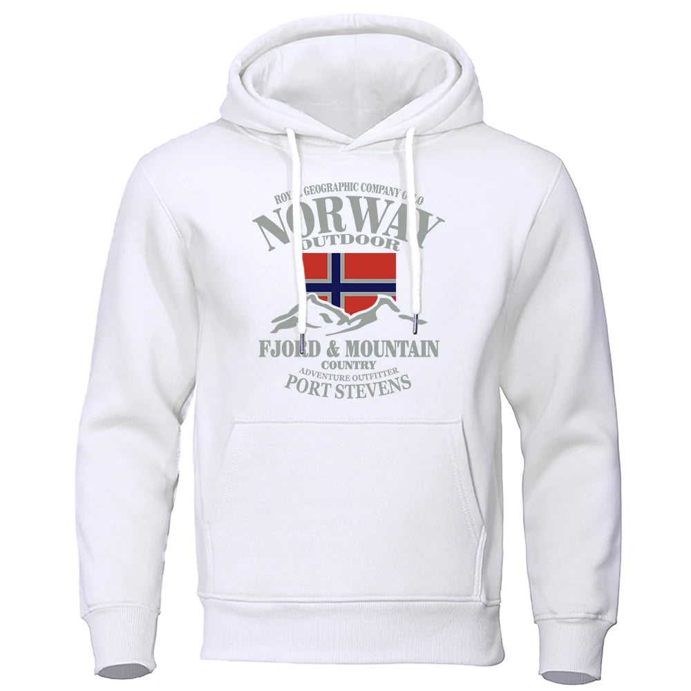 Norway FjordFashion High Quality Hoody Oversize Casual Mountain Hoodies For Men And Women