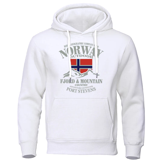Norway FjordFashion High Quality Hoody Oversize Casual Mountain Hoodies For Men And Women