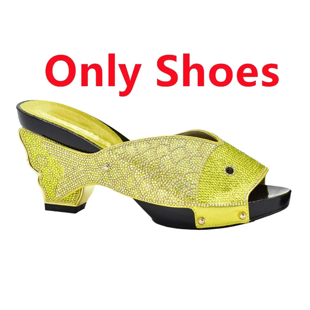Matching Shoes and Bag Set for Wedding  Women Shoes and Bag Set