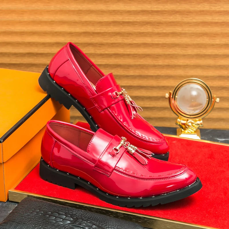 Loafers Tassel Fashion  Leather Casual Shoes for Men