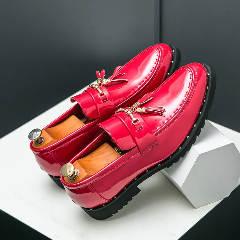 Loafers Tassel Fashion  Leather Casual Shoes for Men