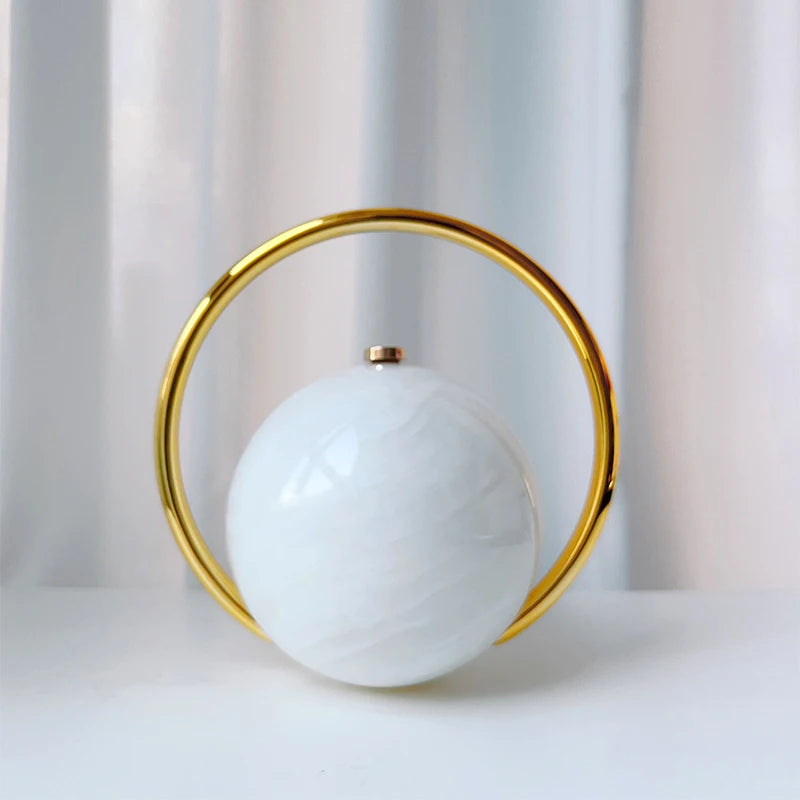 Exquisite Luxury Banquet Handbag Electroplated Handle Fashion Spherical Design Multi-functional Coin Purse Party Bag Acrylic Bag