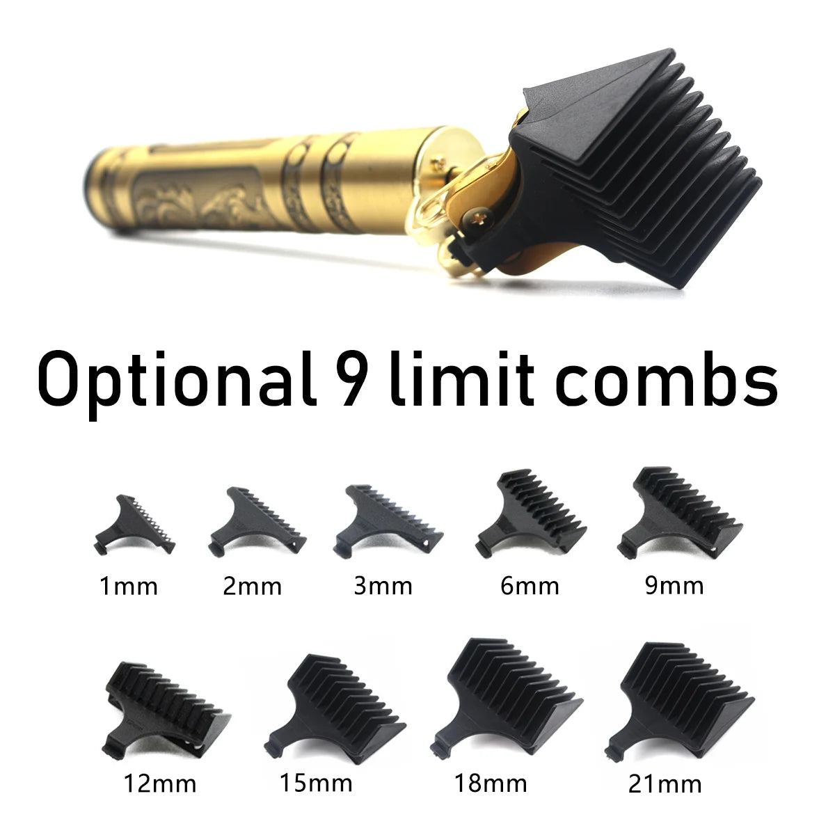 Hair Trimmer Machine Metal Body Stainless Steel Blade Hair Clipper Beard Trimmer for Men