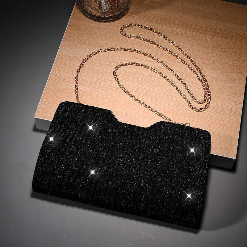 Light Luxury Pattern Chain shoulder Bag Simple And Versatile Handheld Underarm hand Bag women wedding party Evening gift Bag
