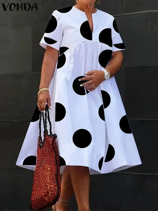 Plus Size Maxi Long Neck Party/Outing Elegant Dress