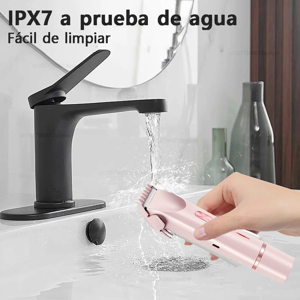 Electric Shaver for Women Bikini Legs Underarm Pubic Hairs Rechargeable And Detachable Head