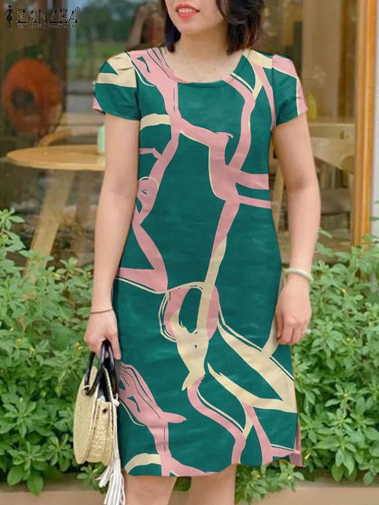 Knee-length O Neck Party Elegant Sun Dress