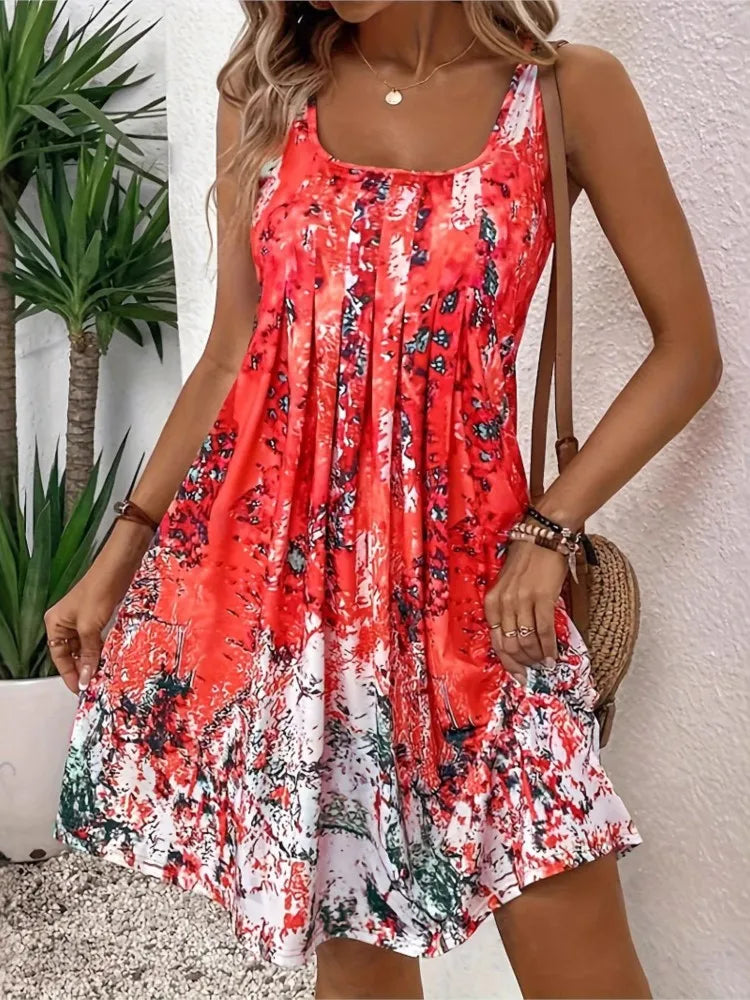 Sexy Sleeveless SummerThin Shoulder Strap Vacation Dress