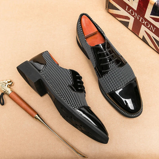 Oxfords  Leather Lace Up Wedding Party  Luxury Shoes for Men