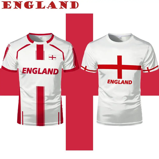 New England Flag Print T-shirt Summer Outdoor Sports Jersey