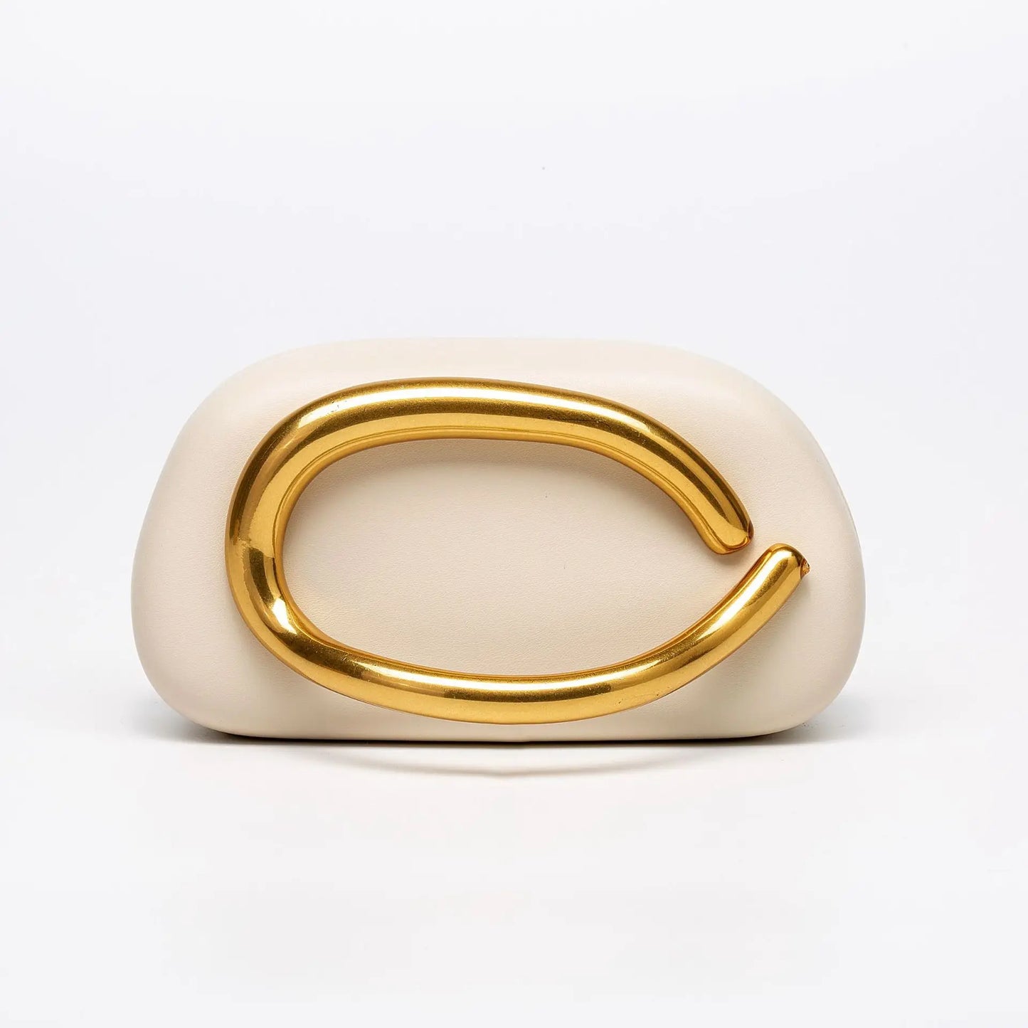 Trendy Acrylic Clutch Purses Metal Handle Purse Women's Evening Bag for Weddings Lady Parties Skin-Touch Coating Handbag