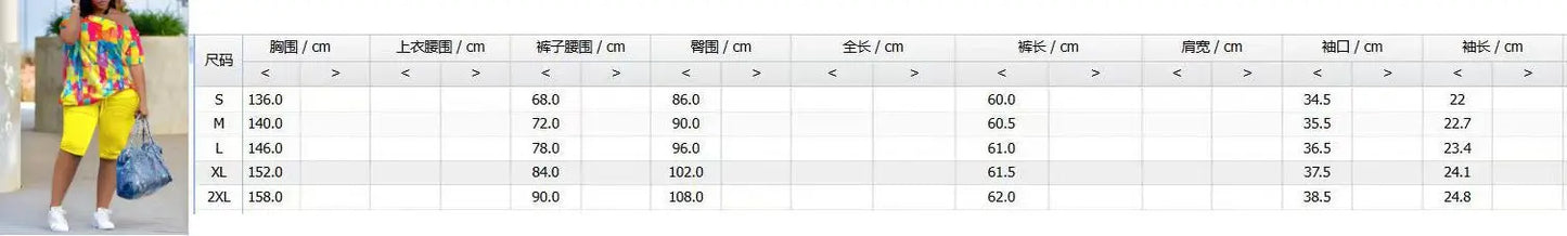 Summer Two Piece Sets Streetwear Half Pants Suits