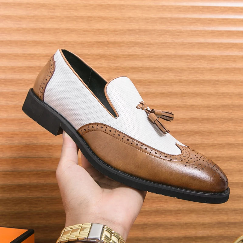 Leather Moccasins Comfortable For Wedding and Office Designer Shoes