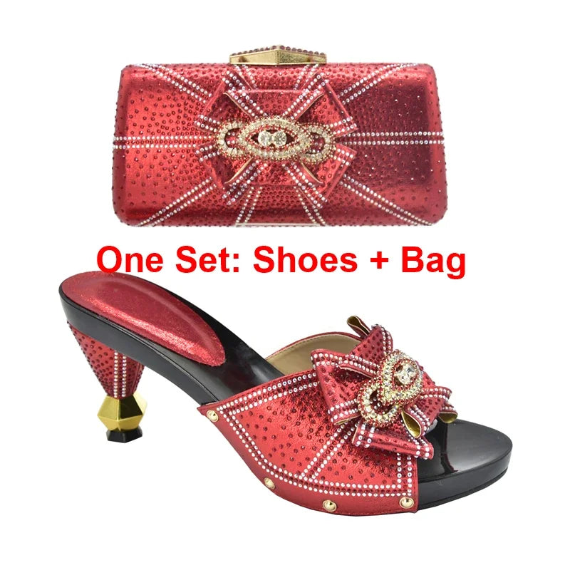 Shoes and Bag for Party Wedding Plus Size Women Shoes