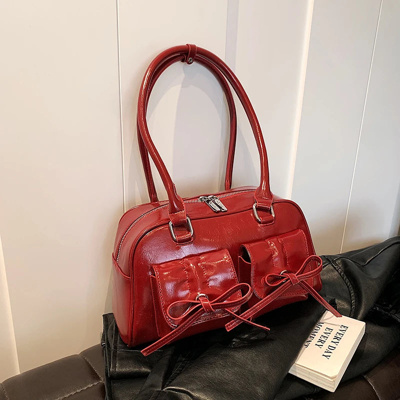 Shoulder Bags with  Big Capacity Commuter Mini Boston Underarm Luxury Designer Handbag
