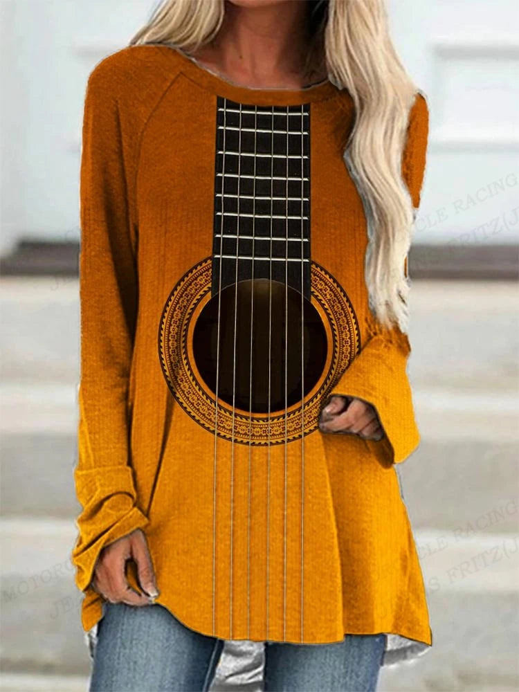 Music T shirt Long Sleeve Tops