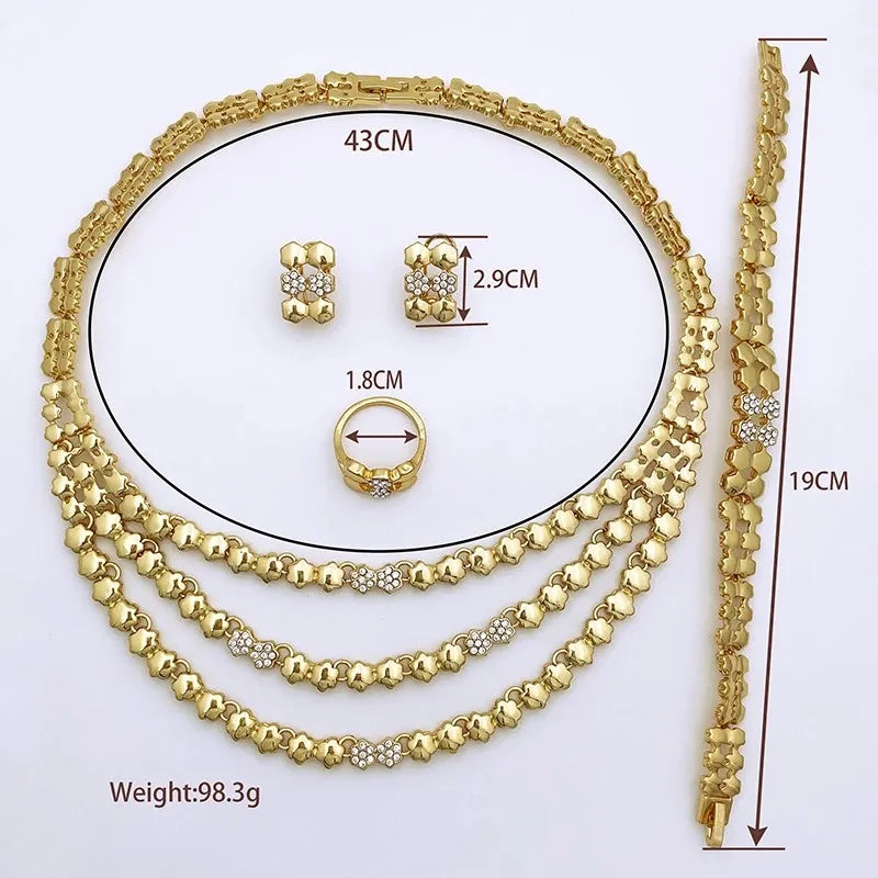 Gold Color Necklace Sets For Women