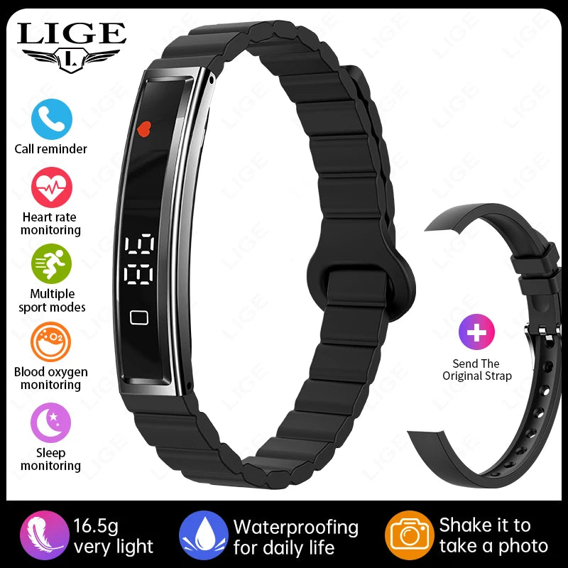 Health Smart Band Fitness Tracker Smartwatch with Heart Rate Blood Oxygen Sleep Monitor Waterproof Pedometer Watch for Unisex