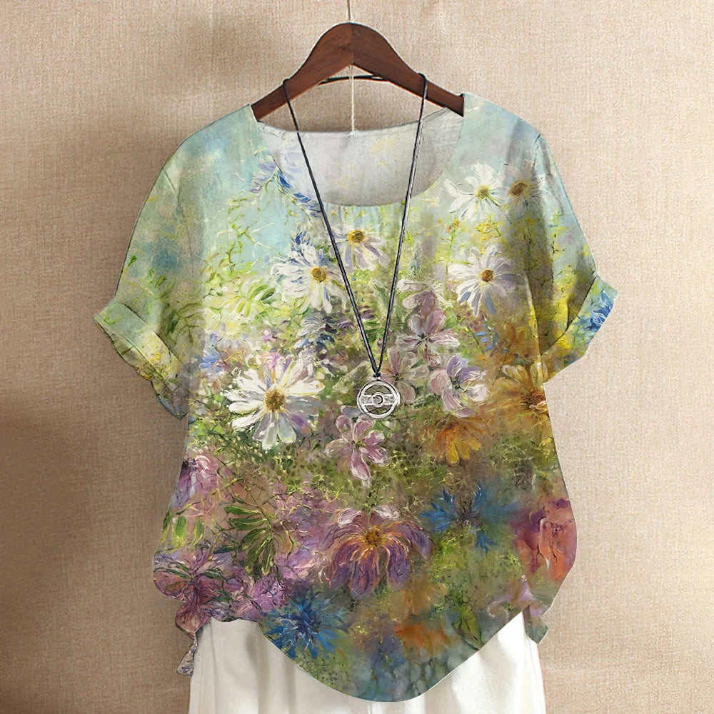 Tops Fashion Pullover Ladies Tees For Summer