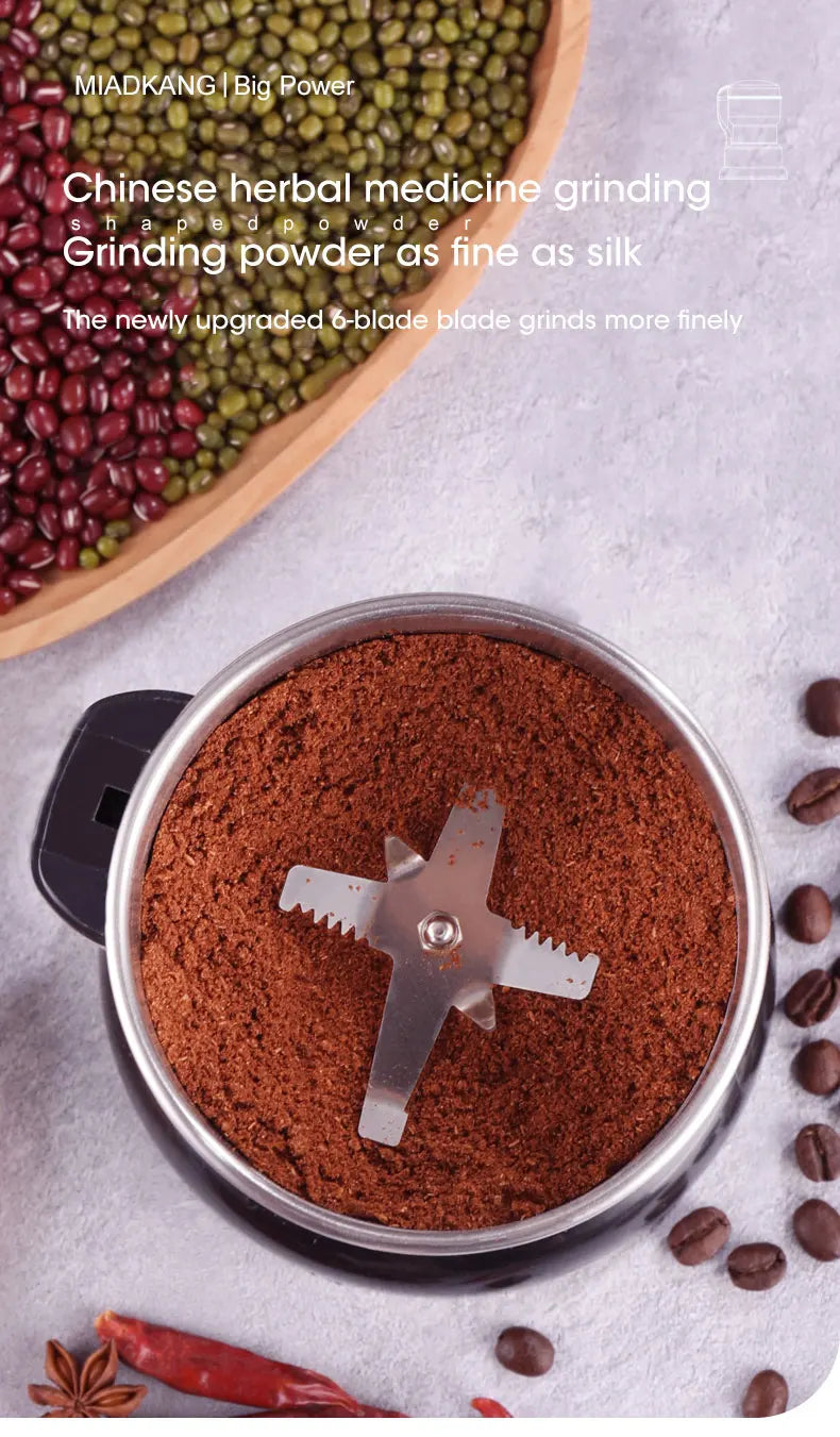 400W Electric Multifunctional Coffee Grinder Kitchen Cereal Nuts Beans Spices Grains Grinder Machine