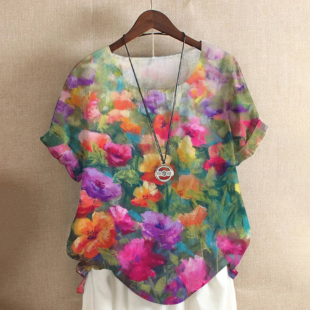 Tops Fashion Pullover Ladies Tees For Summer