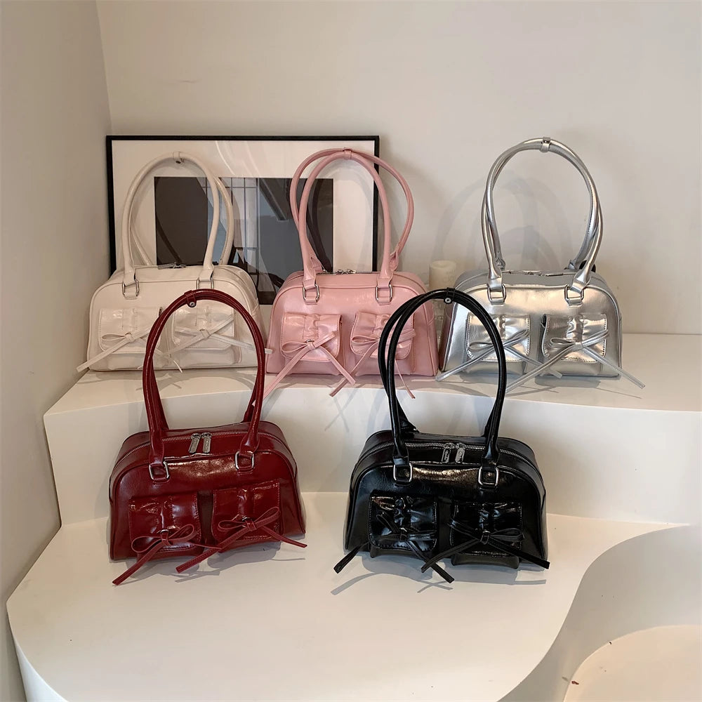 Shoulder Bags with  Big Capacity Commuter Mini Boston Underarm Luxury Designer Handbag