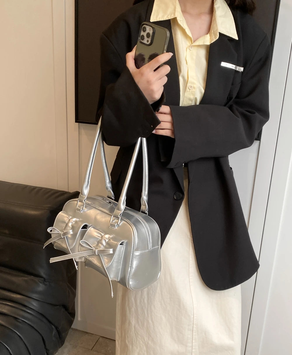 Shoulder Bags with  Big Capacity Commuter Mini Boston Underarm Luxury Designer Handbag