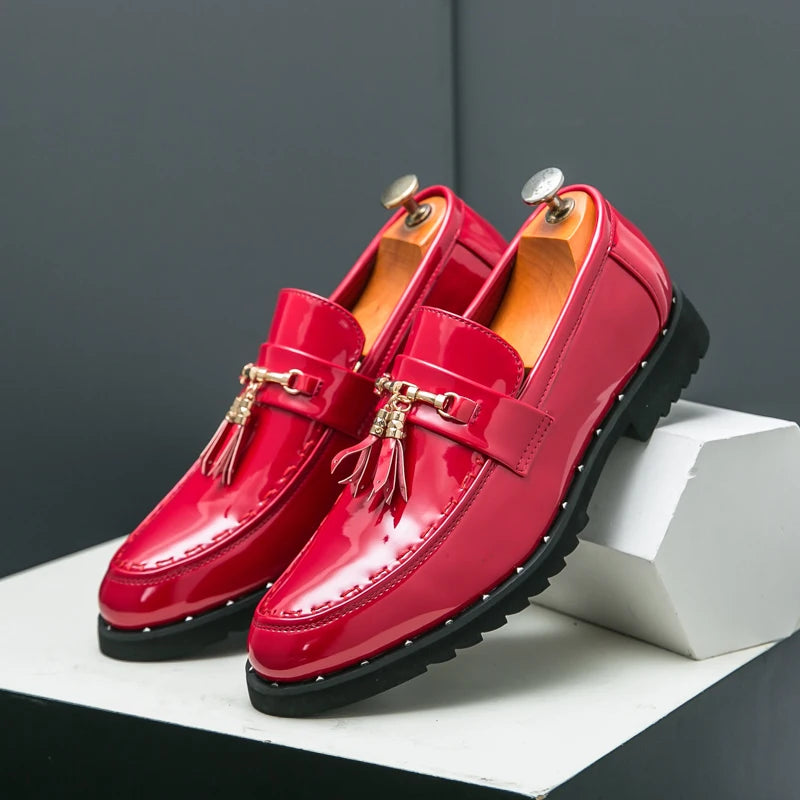 Loafers Tassel Fashion  Leather Casual Shoes for Men