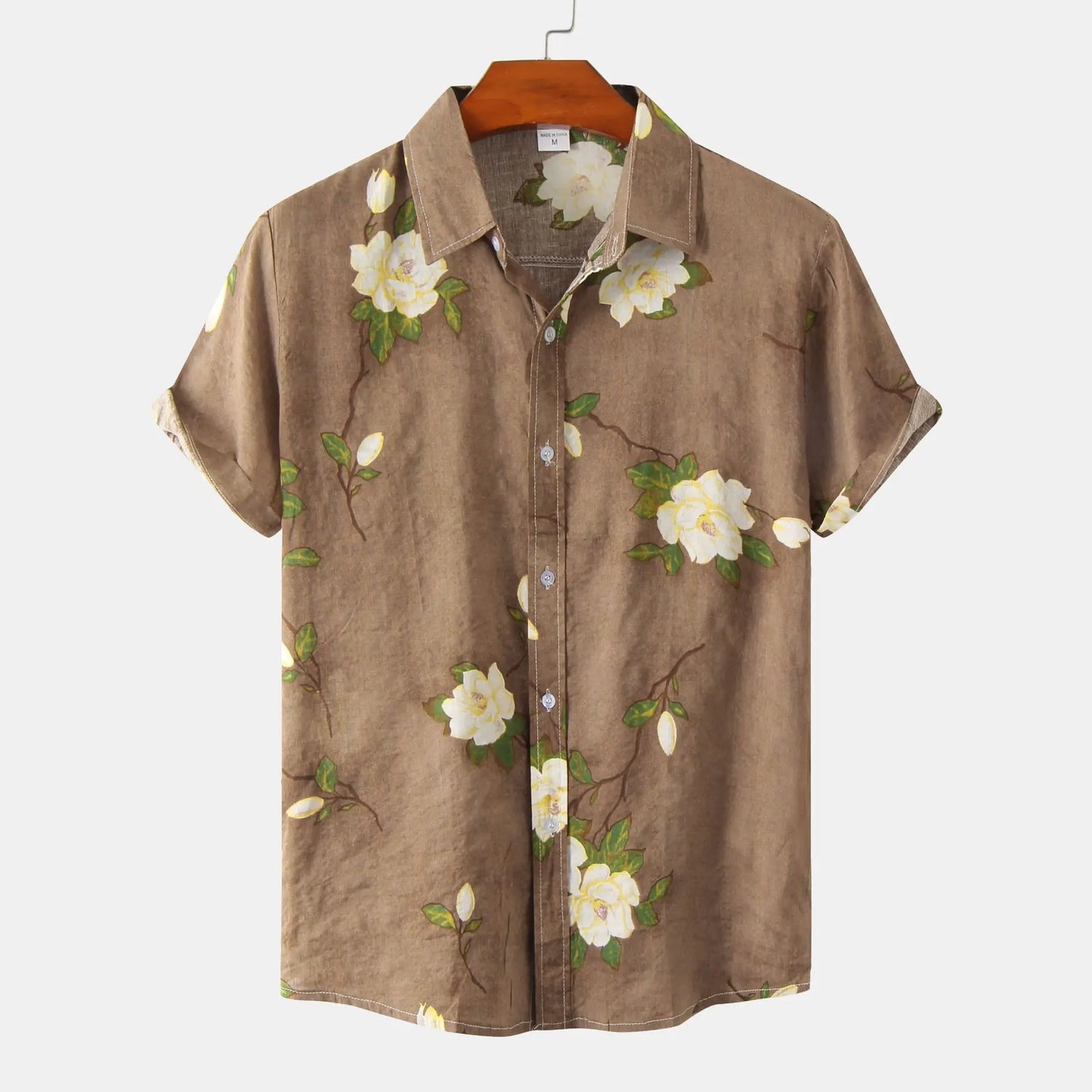 Summer  Fashion Social Beach Style Men Short Sleeve