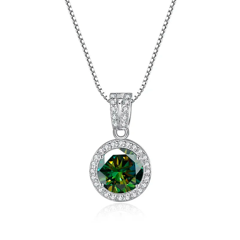 Moissanite Diamond Pendant Necklaces Luxury Chain