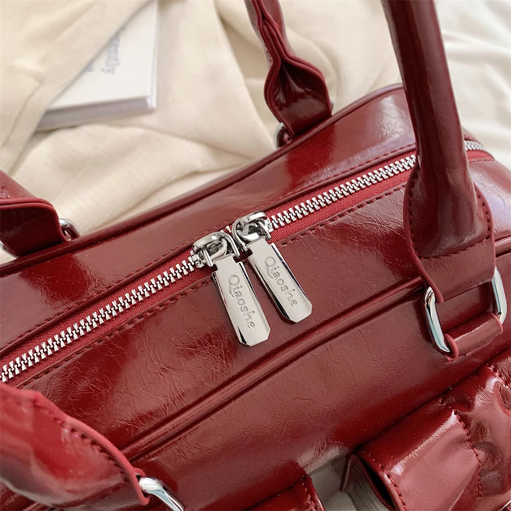 Shoulder Bags with  Big Capacity Commuter Mini Boston Underarm Luxury Designer Handbag