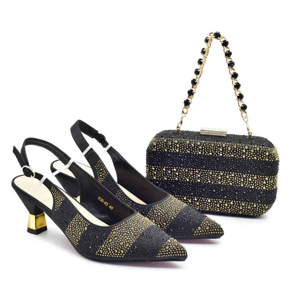Shoe and Bags Set for Wedding Women Shoes and Bags