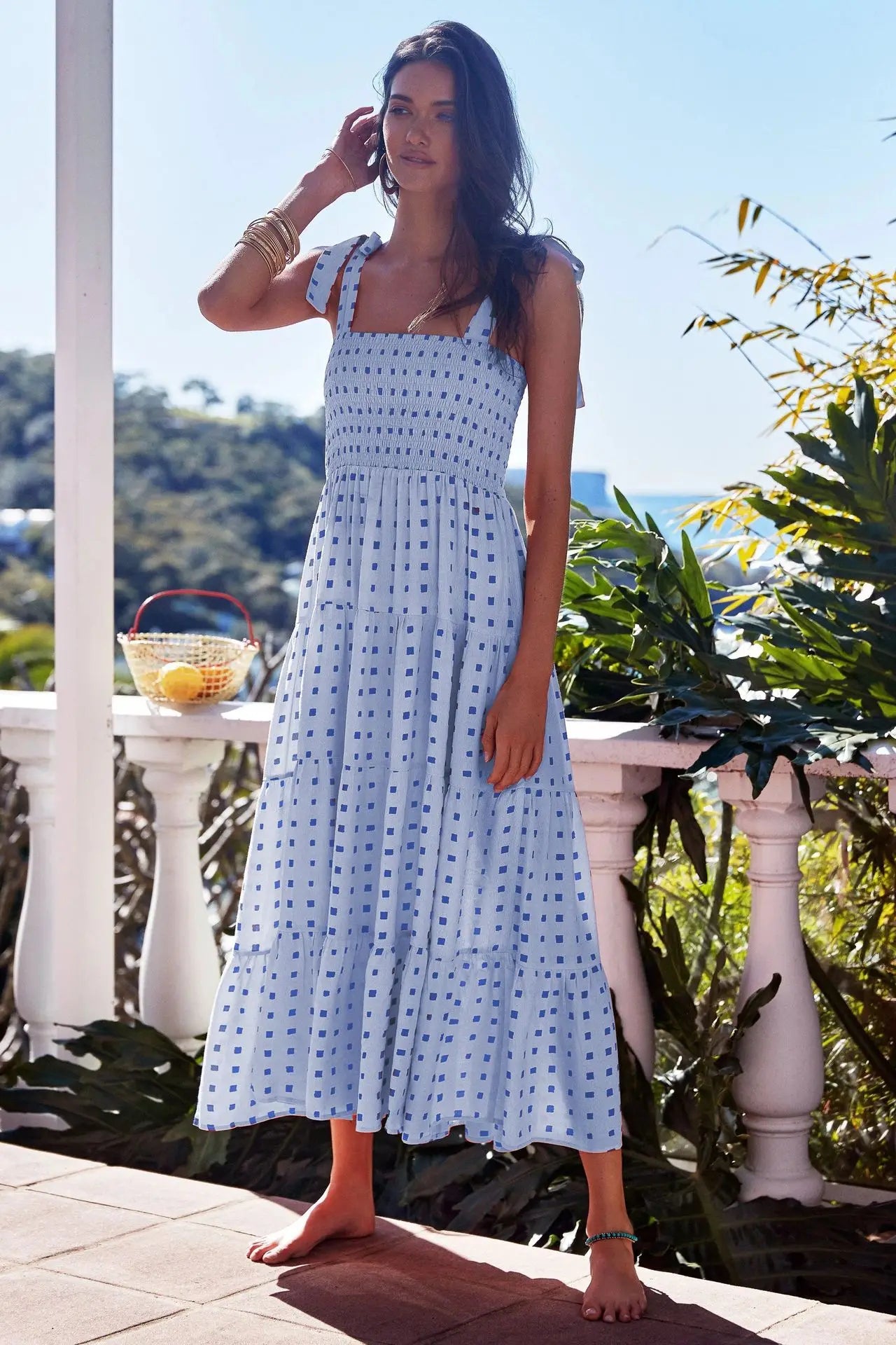 Sexy Sleeveless Hot Girl Strap Long Casual Comfortable Dress For Women
