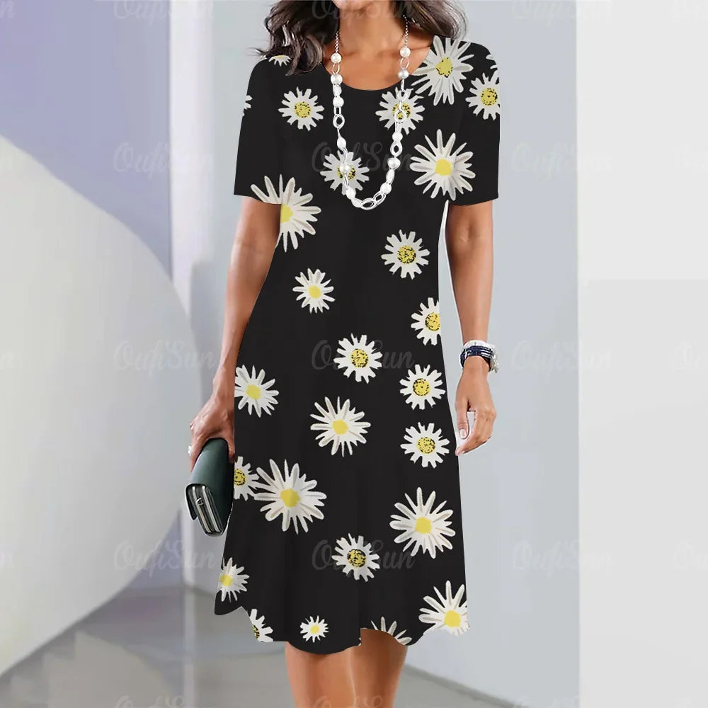 Elegant Beautiful Casual Mini  Summer Sweet Dress