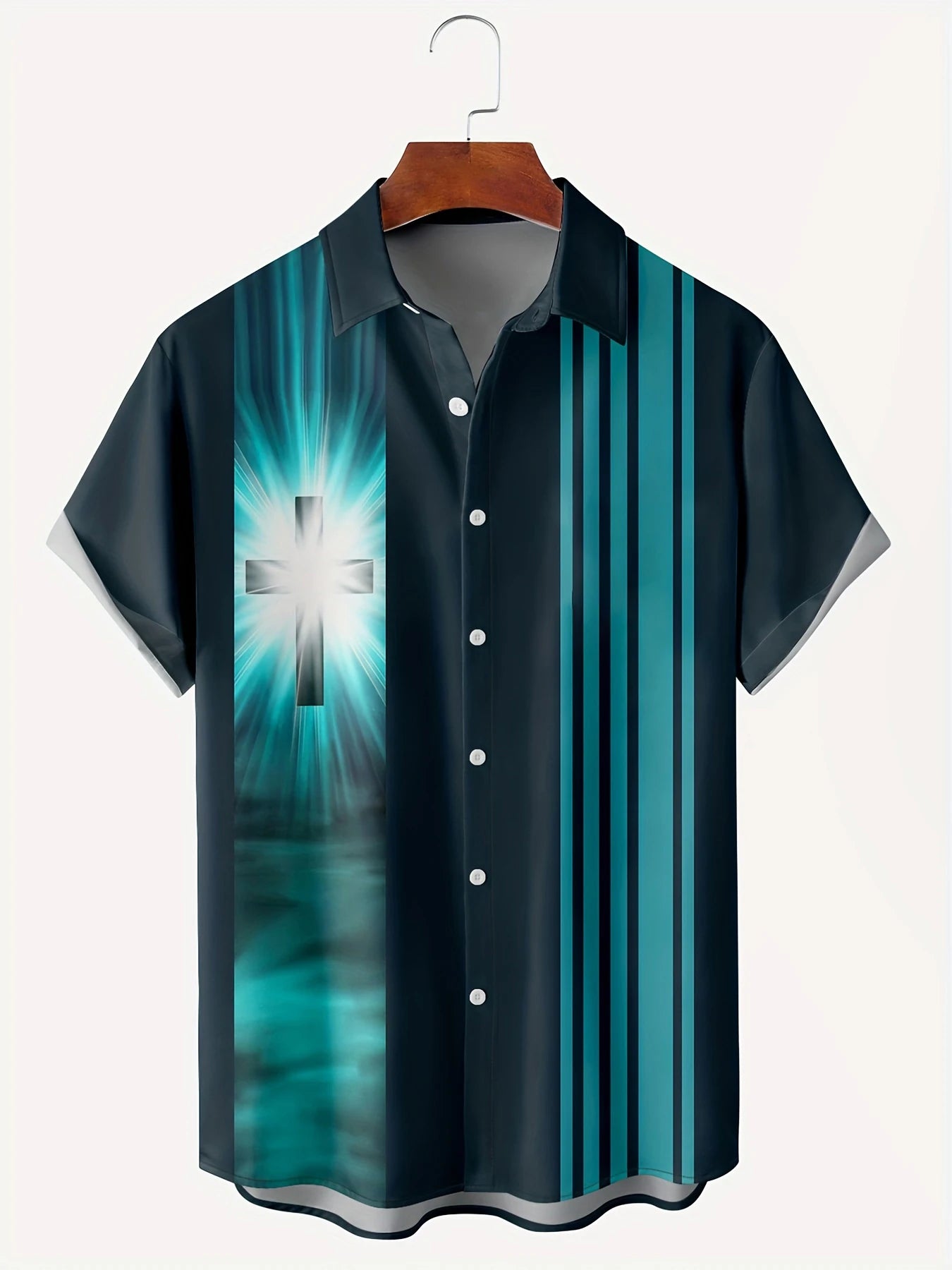 Mix Beautiful Colour Short Sleeve Tops Beach Party Plaid For Men's