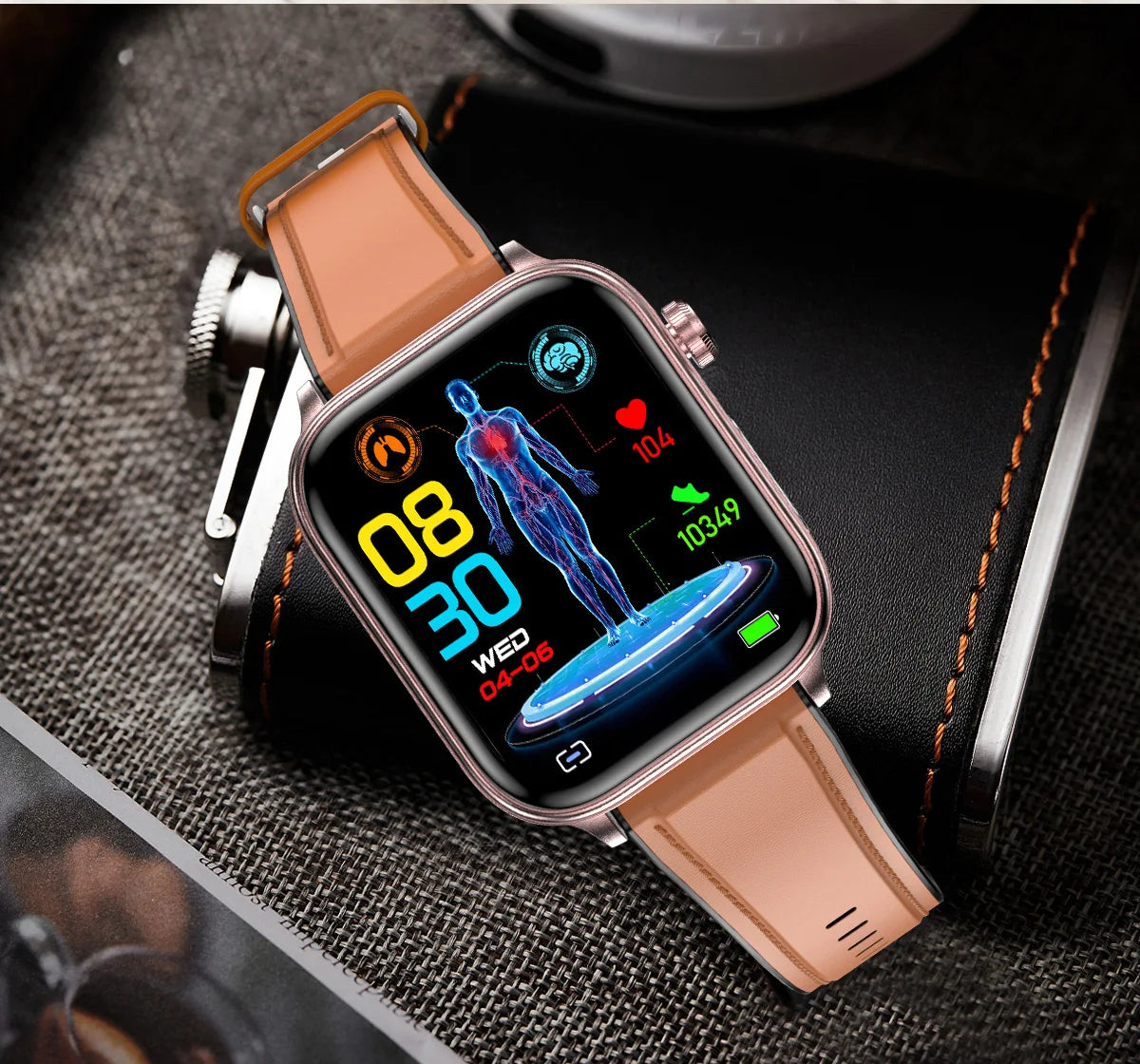 New ECG+PPG AI Health Diagnose Smart Watch Men And Women, Blood Lipid BP Uric Acid Heart rate Tracker