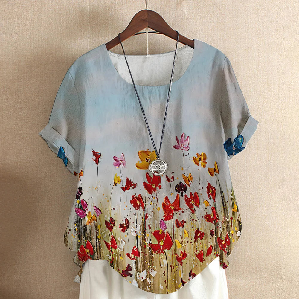 Tops Fashion Pullover Ladies Tees For Summer