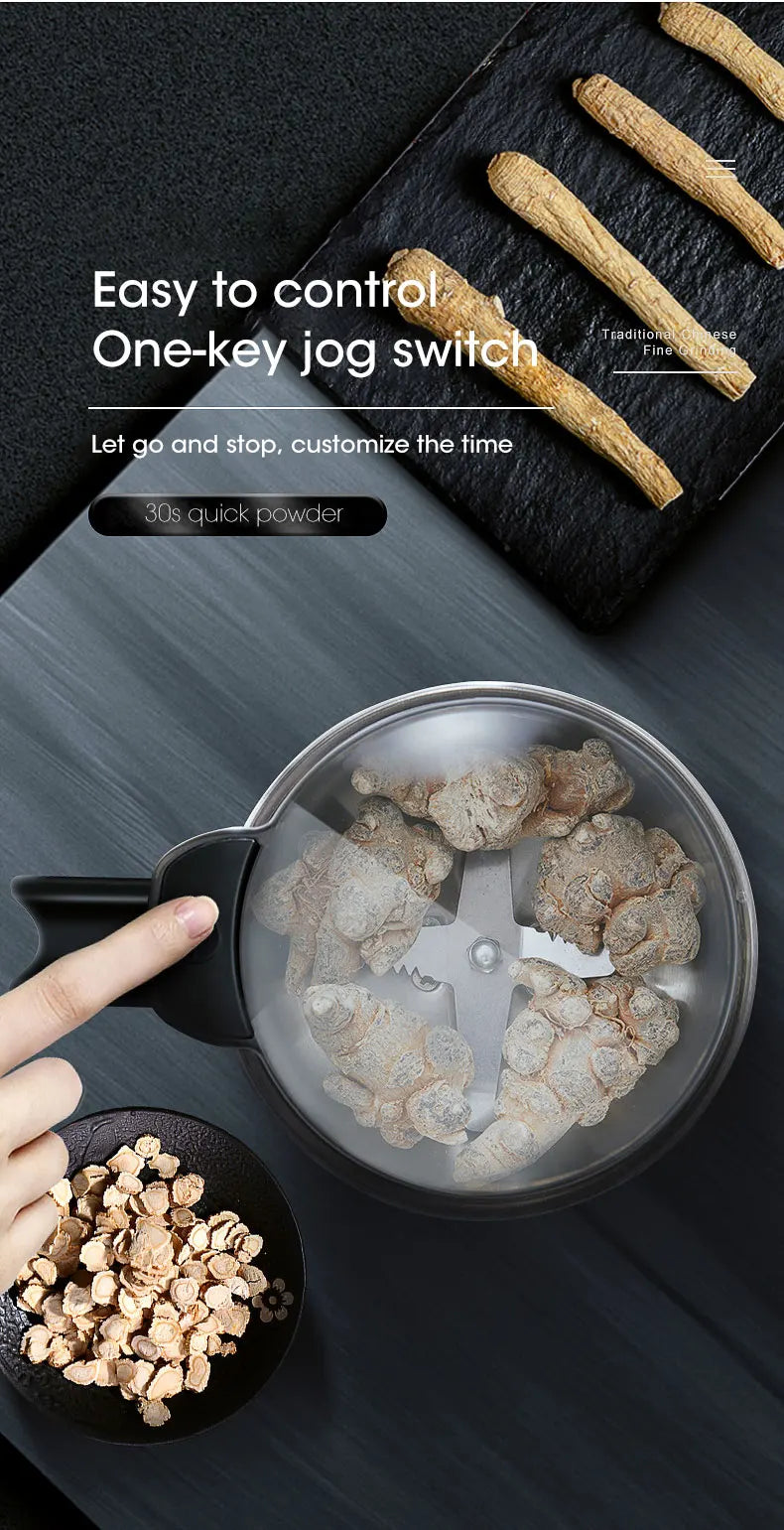 400W Electric Multifunctional Coffee Grinder Kitchen Cereal Nuts Beans Spices Grains Grinder Machine