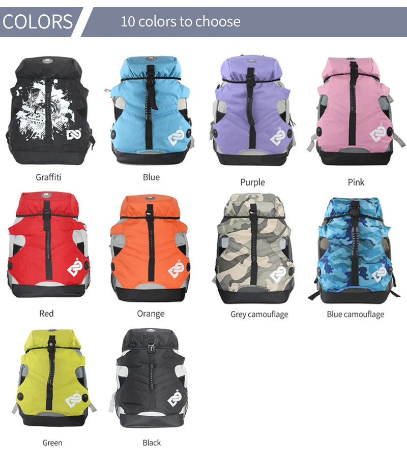 Fashion Outdoor Bags Unisex Professional Roller Skates Backpack