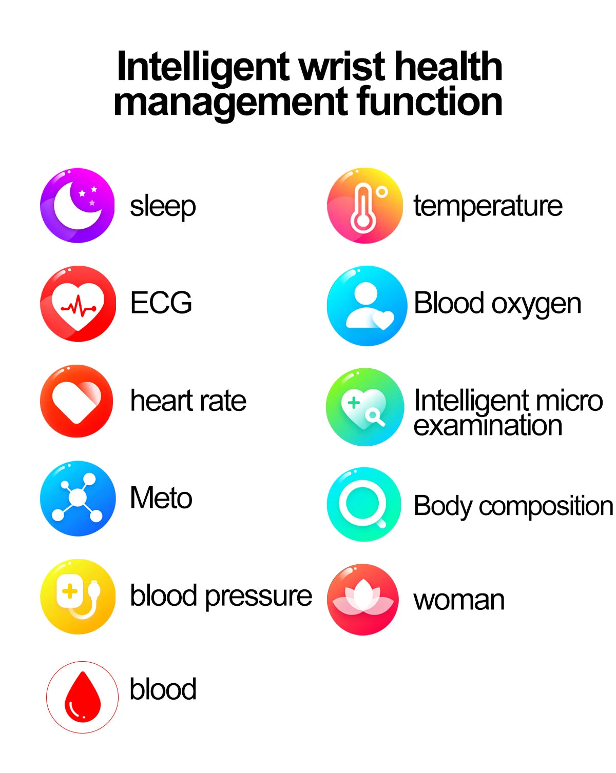 New ECG+PPG AI Health Diagnose Smart Watch Men And Women, Blood Lipid BP Uric Acid Heart rate Tracker