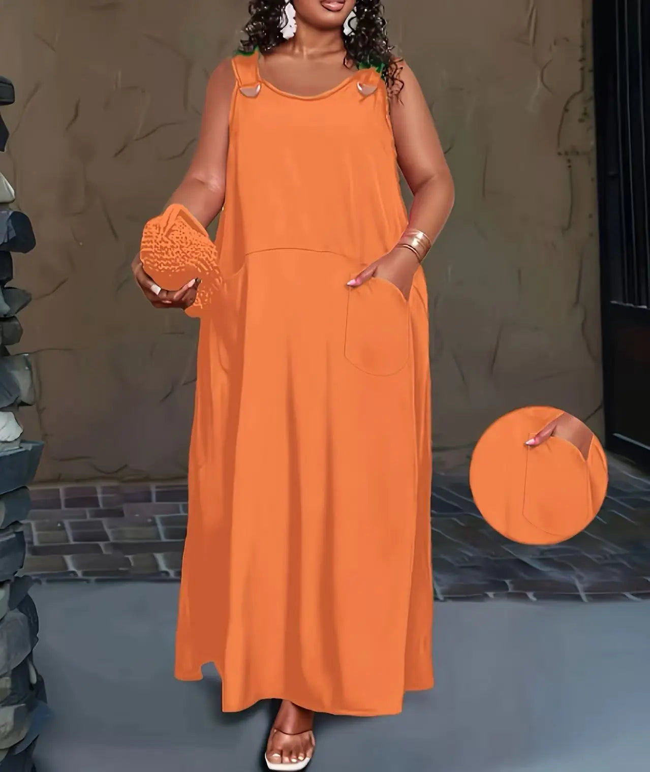 New Solid-Color Spring And Summer Dress From Europe And America