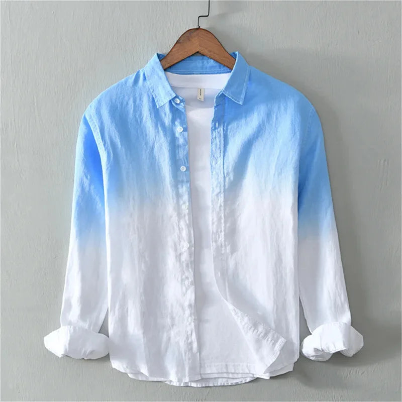 Spring and Autumn Shirt Casual Long Sleeve Collar Shirt