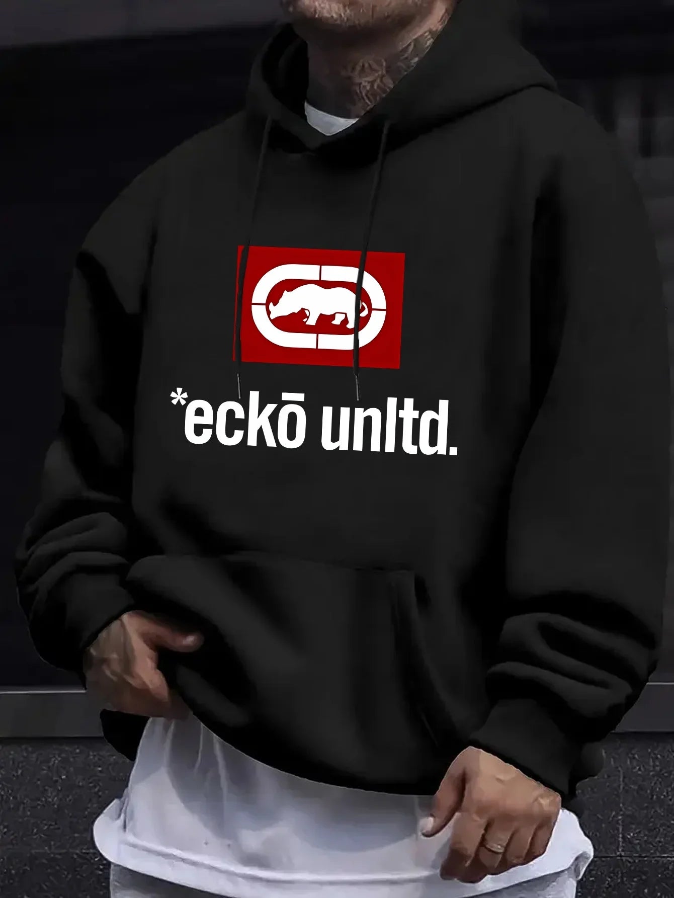 Men's hoodie with graphic "Ecko Unlimited" - Casual sweater  long sleeves