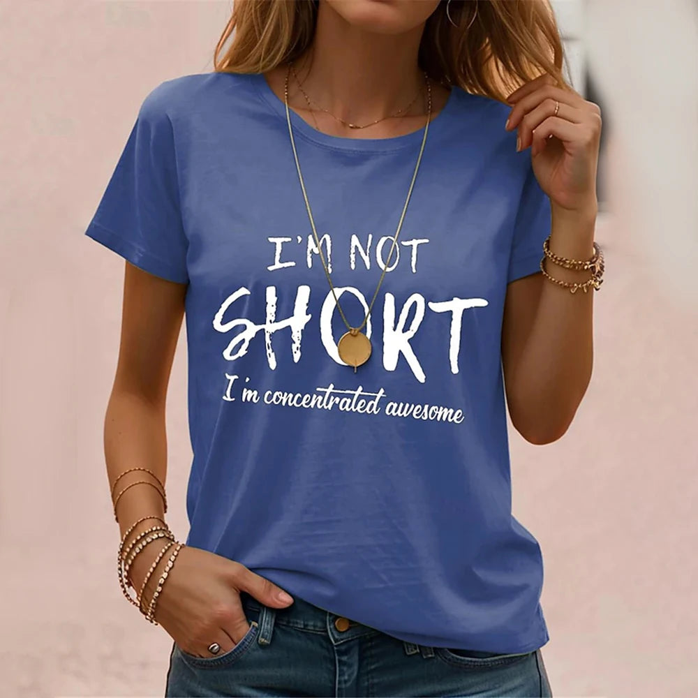 Women's Short Sleeve T-Shirts New Casual T-Shirt Top
