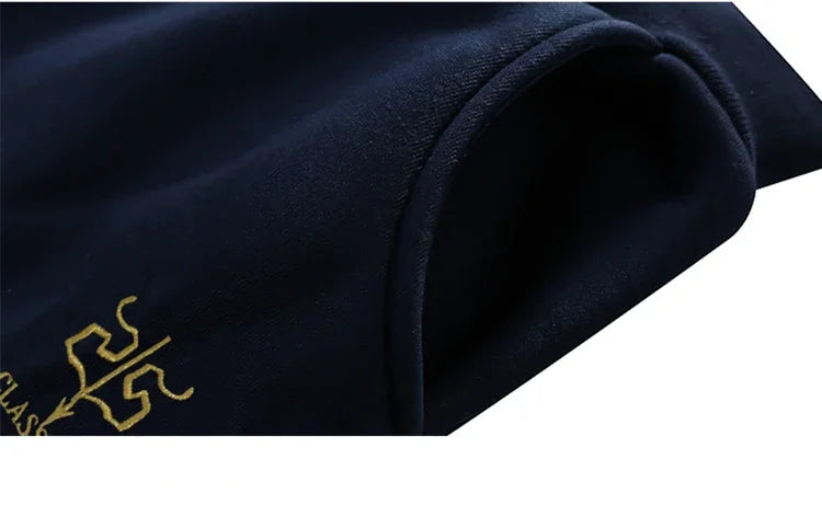 Men's autumn and winter sports set hooded casual cardigan jacket outdoor thickened warm sport