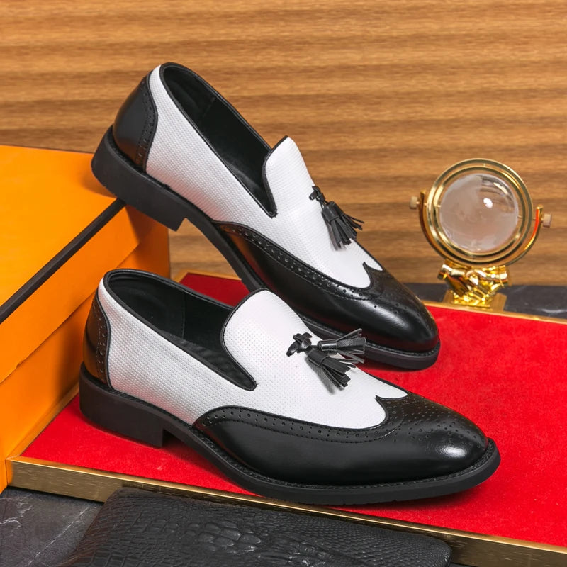 Leather Moccasins Comfortable For Wedding and Office Designer Shoes
