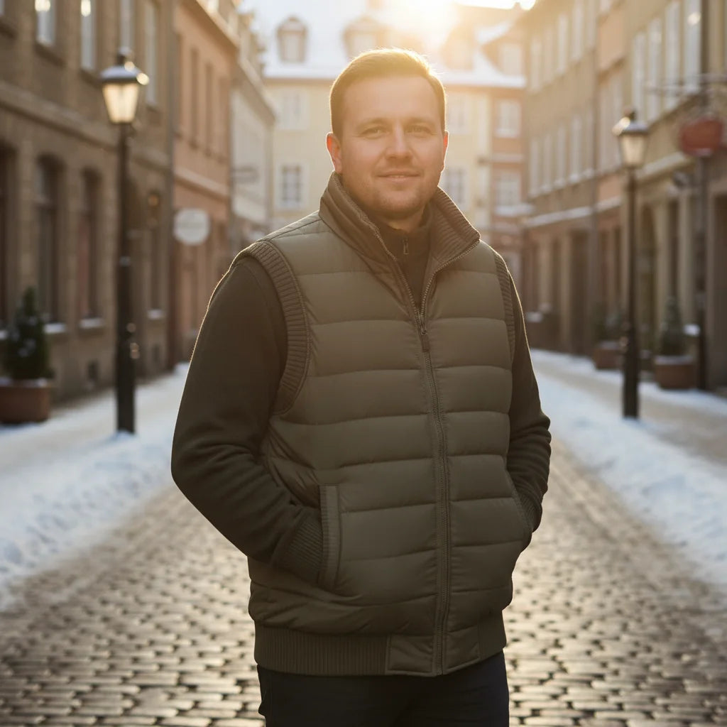 Jacket Sleeveless Waterproof Vest Coats Standard Collar Windbreaker Padded Waistcoats