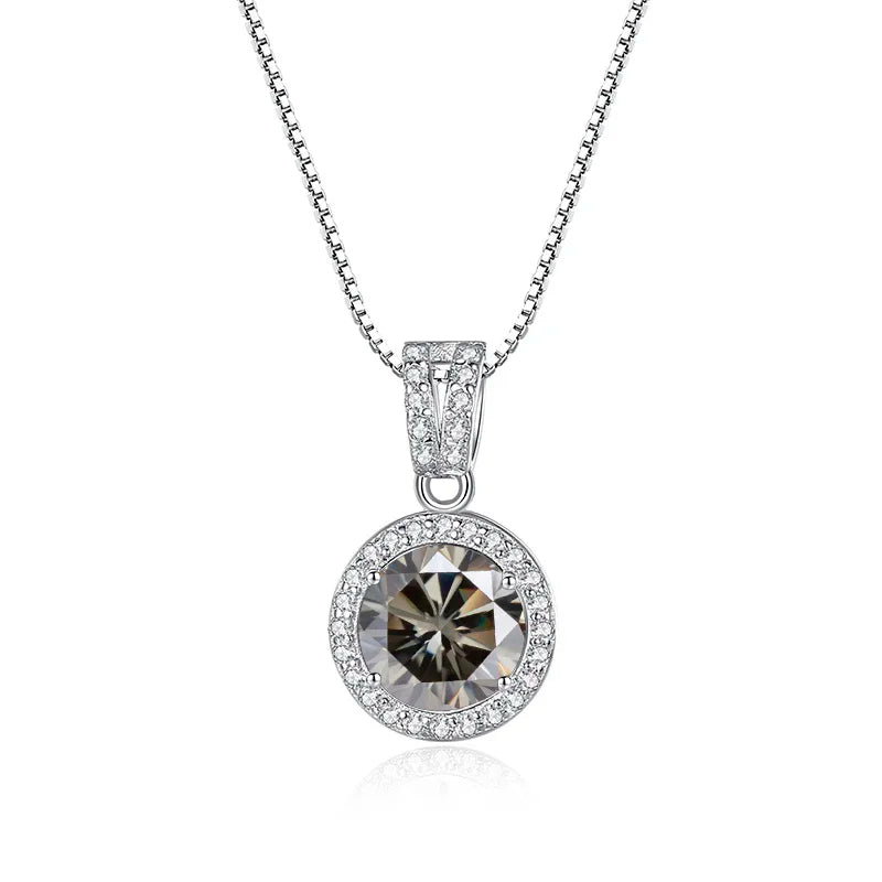 Moissanite Diamond Pendant Necklaces Luxury Chain